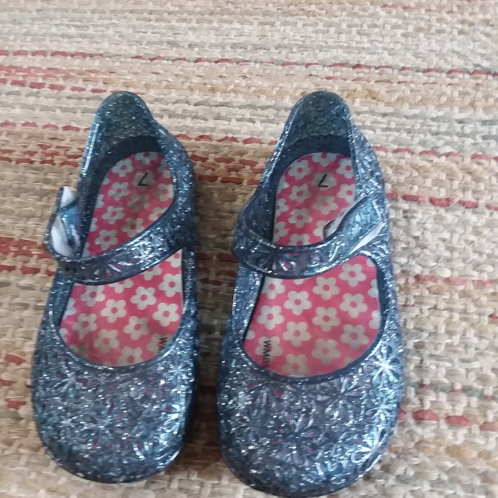 Blue glitter jellies